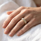 1.25 Carat Emerald Cut Lab Grown Diamond Half Eternity Ring
