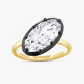 3.00 Carat Oval Cut Lab Grown Diamond Solitaire Engagement Ring