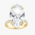 11.00 Carat Lab Grown Diamond Halo Solitaire Engagement Ring