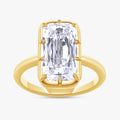 3.00 Carat Cushion Cut Lab Grown Diamond Solitaire Engagement Ring