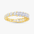 3.00 Carat Radiant and Round Cut Lab Grown Diamond Eternity Band Ring