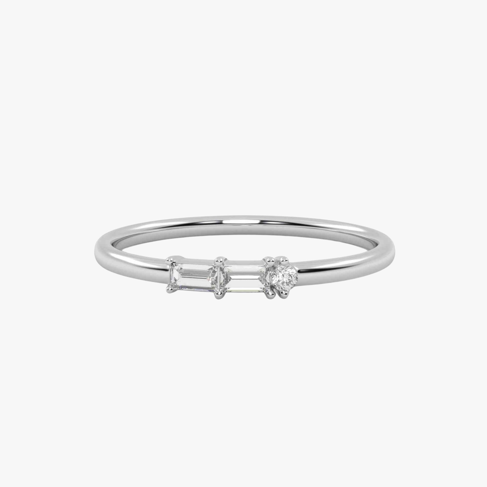 Morse Code Diamond  Ring – Letter “G" (0.12ct Lab Grown Diamond)