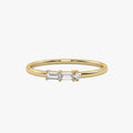 Morse Code Diamond  Ring – Letter “G" (0.12ct Lab Grown Diamond)