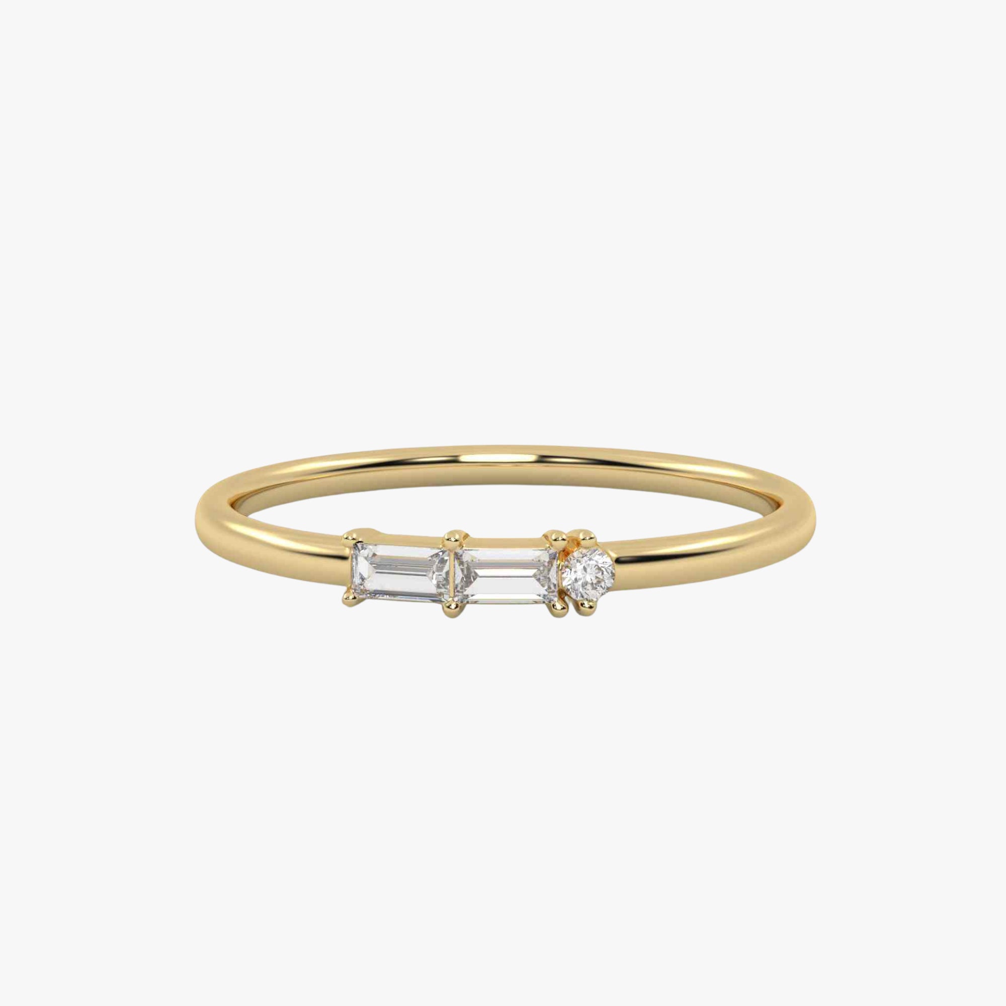 Morse Code Diamond  Ring – Letter “G" (0.12ct Lab Grown Diamond)