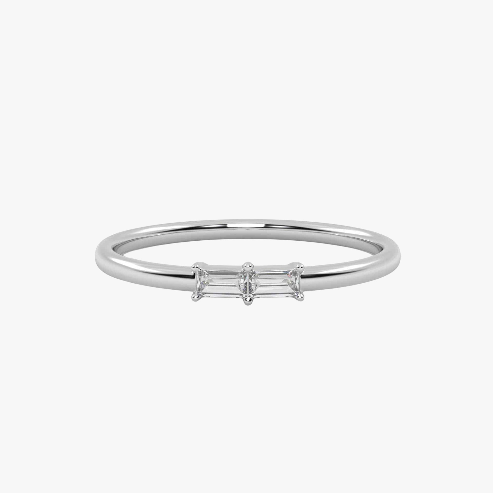 Morse Code Diamond  Ring – Letter “M” (0.10ct Lab Grown Diamond)