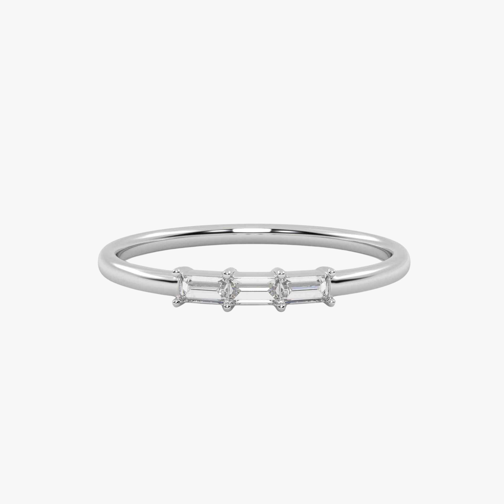 Morse Code Diamond  Ring – Letter “O” (0.15ct Lab Grown Diamond)