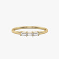 Morse Code Diamond  Ring – Letter “O” (0.15ct Lab Grown Diamond)