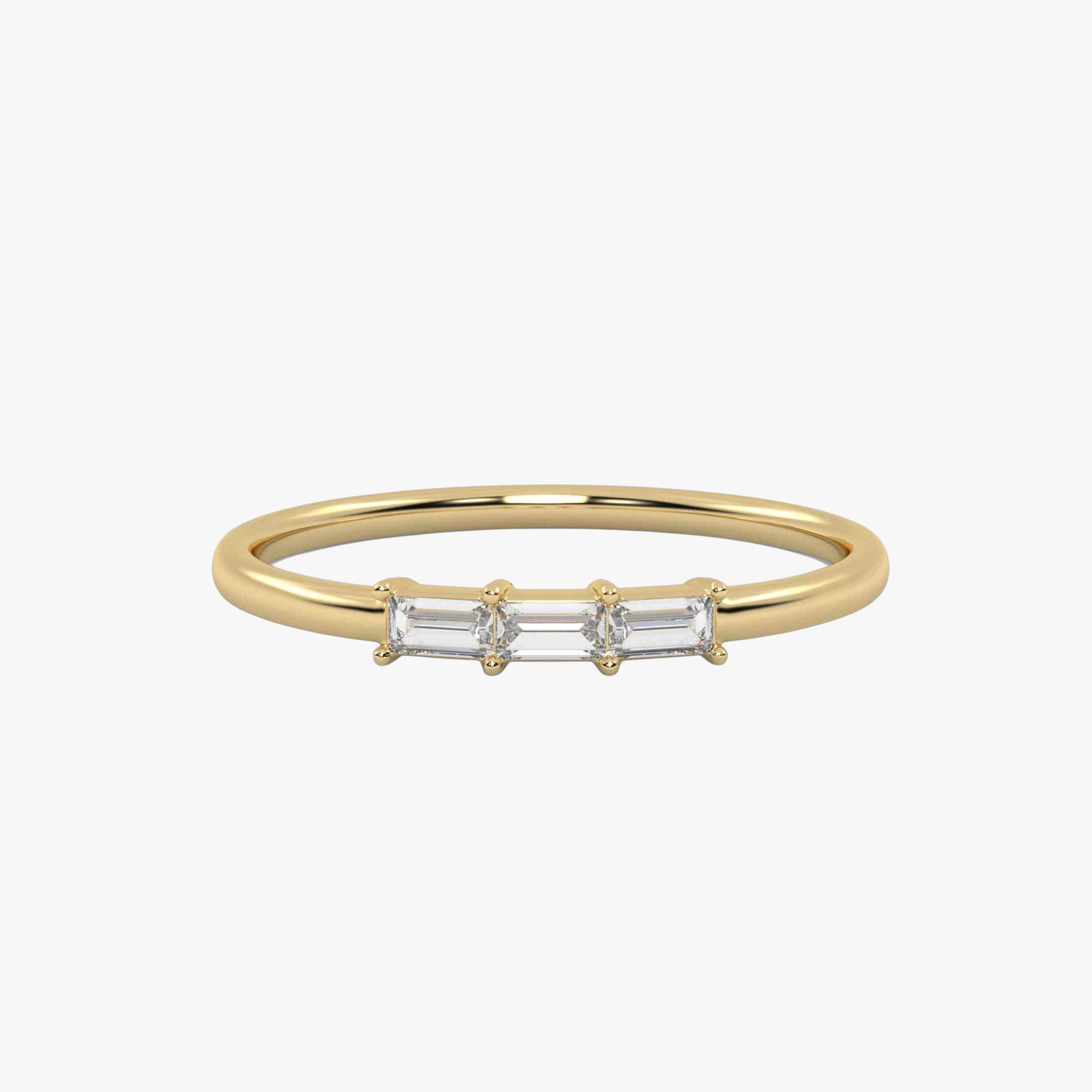 Morse Code Diamond  Ring – Letter “O” (0.15ct Lab Grown Diamond)