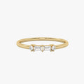 Morse Code Diamond  Ring – Letter “P” (0.15ct Lab Grown Diamond)