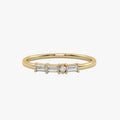 Morse Code Diamond  Ring – Letter “Q” (0.17ct Lab Grown Diamond)