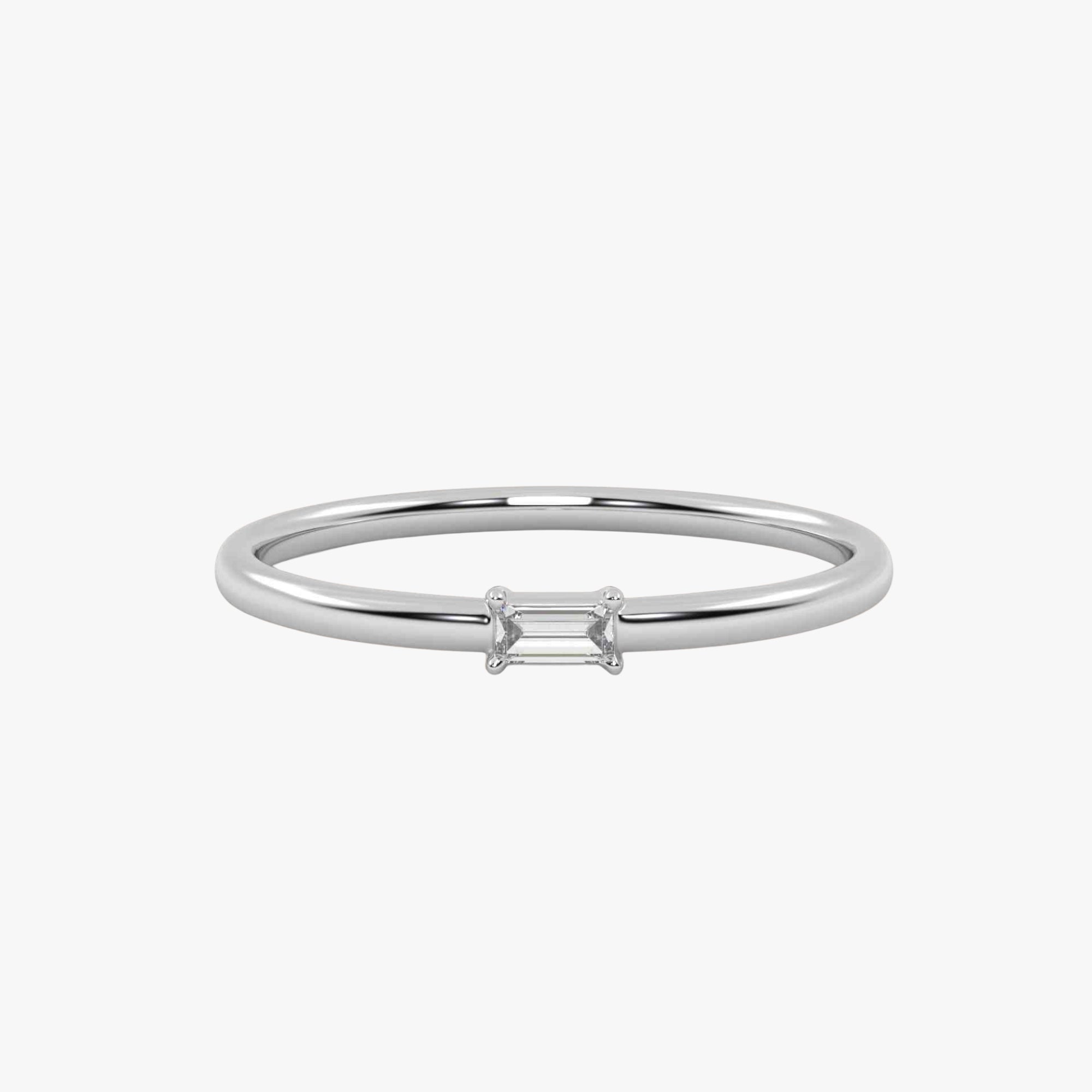 Morse Code Diamond  Ring – Letter “T” (0.05ct Lab Grown Diamond)