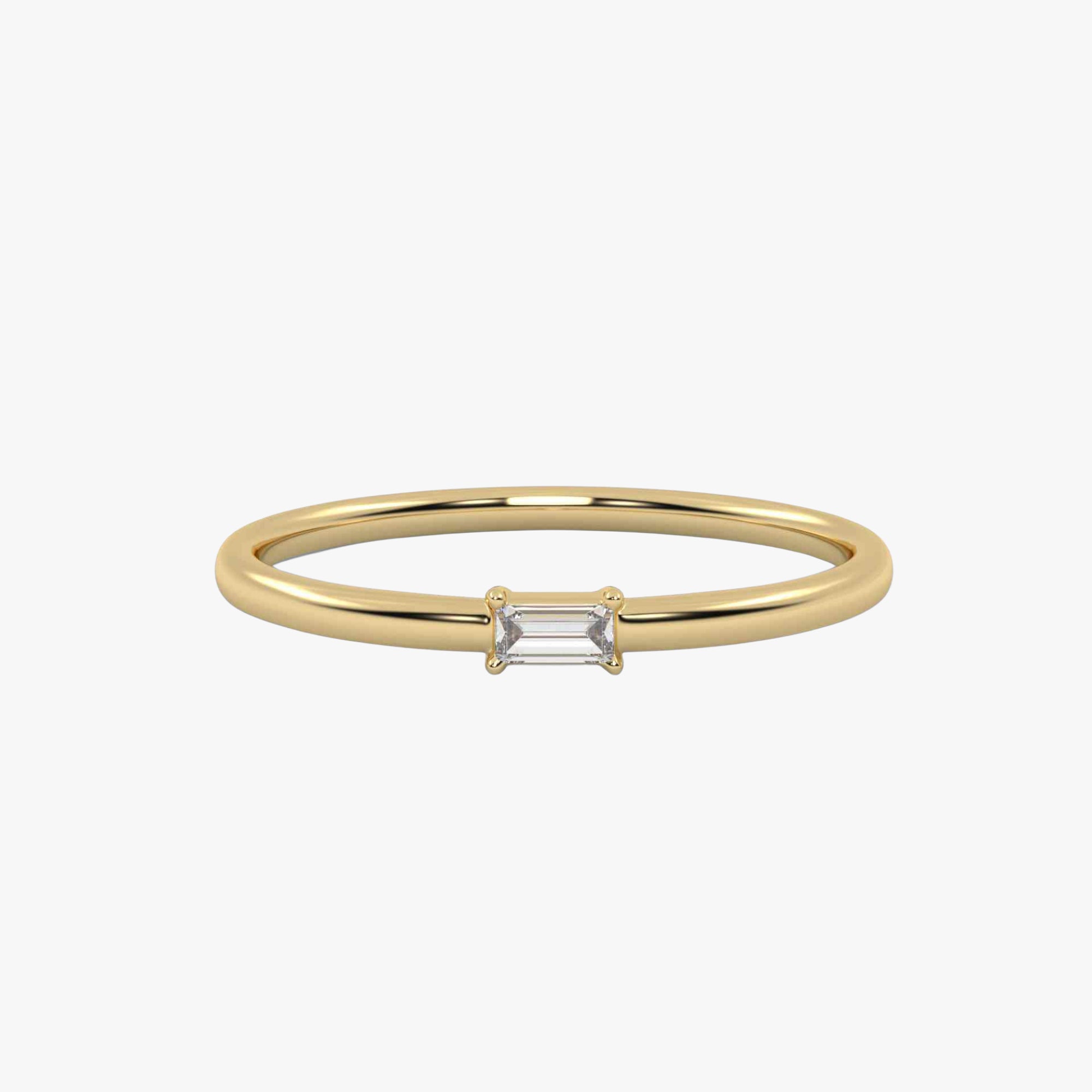 Morse Code Diamond  Ring – Letter “T” (0.05ct Lab Grown Diamond)