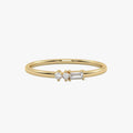 Morse Code Diamond  Ring – Letter “U” (0.15ct Lab Grown Diamond)