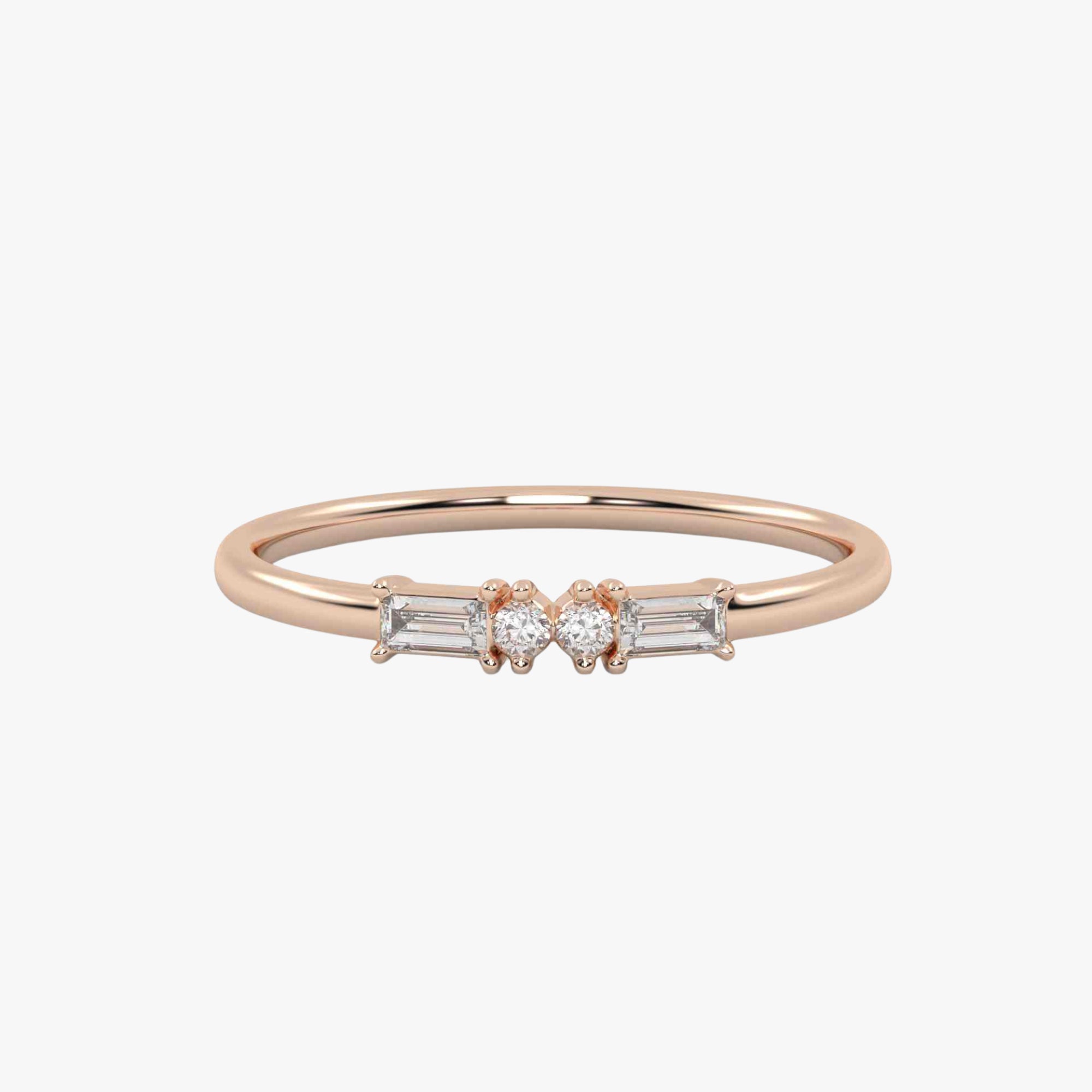 Morse Code Diamond  Ring – Letter “X” (0.15ct Lab Grown Diamond)