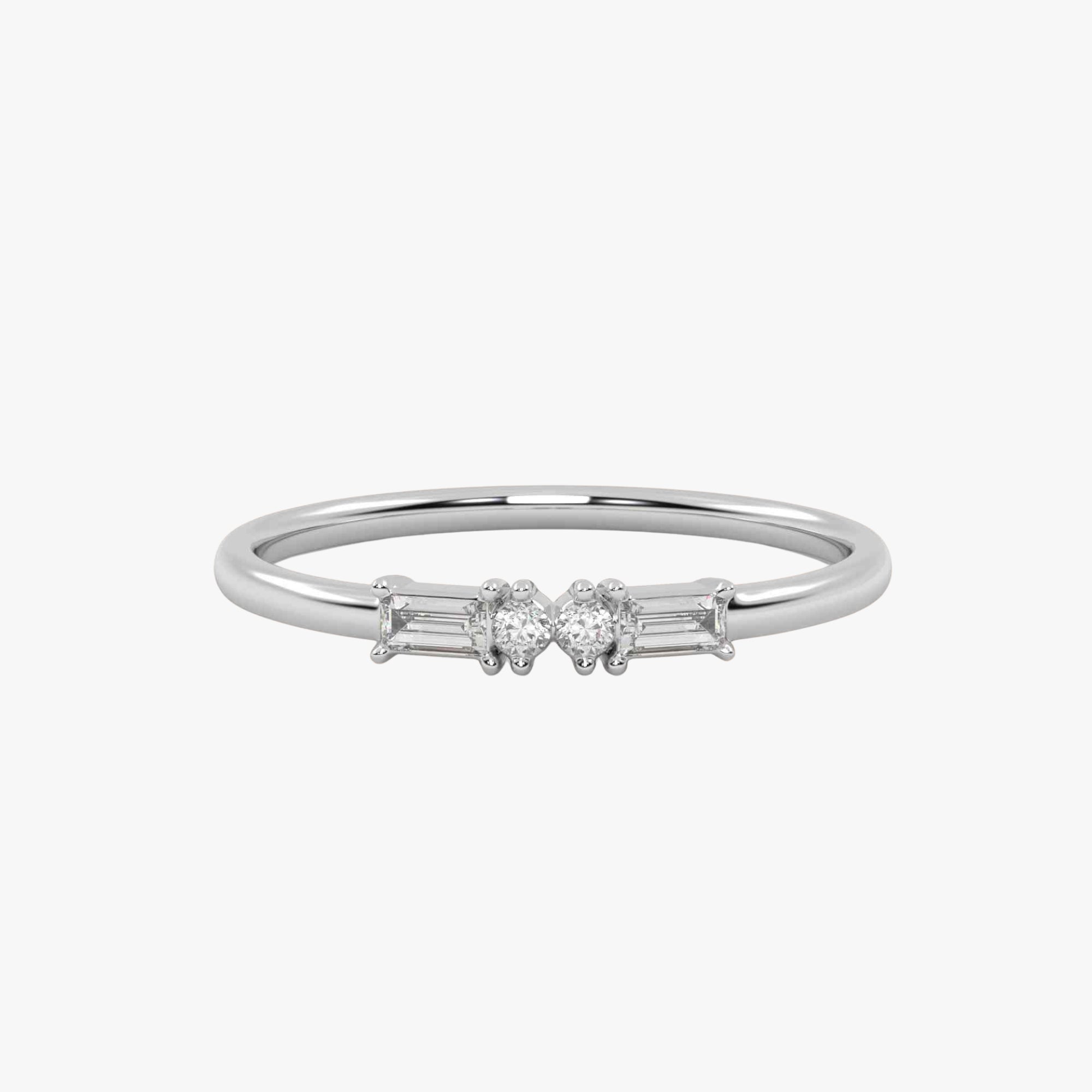 Morse Code Diamond  Ring – Letter “X” (0.15ct Lab Grown Diamond)