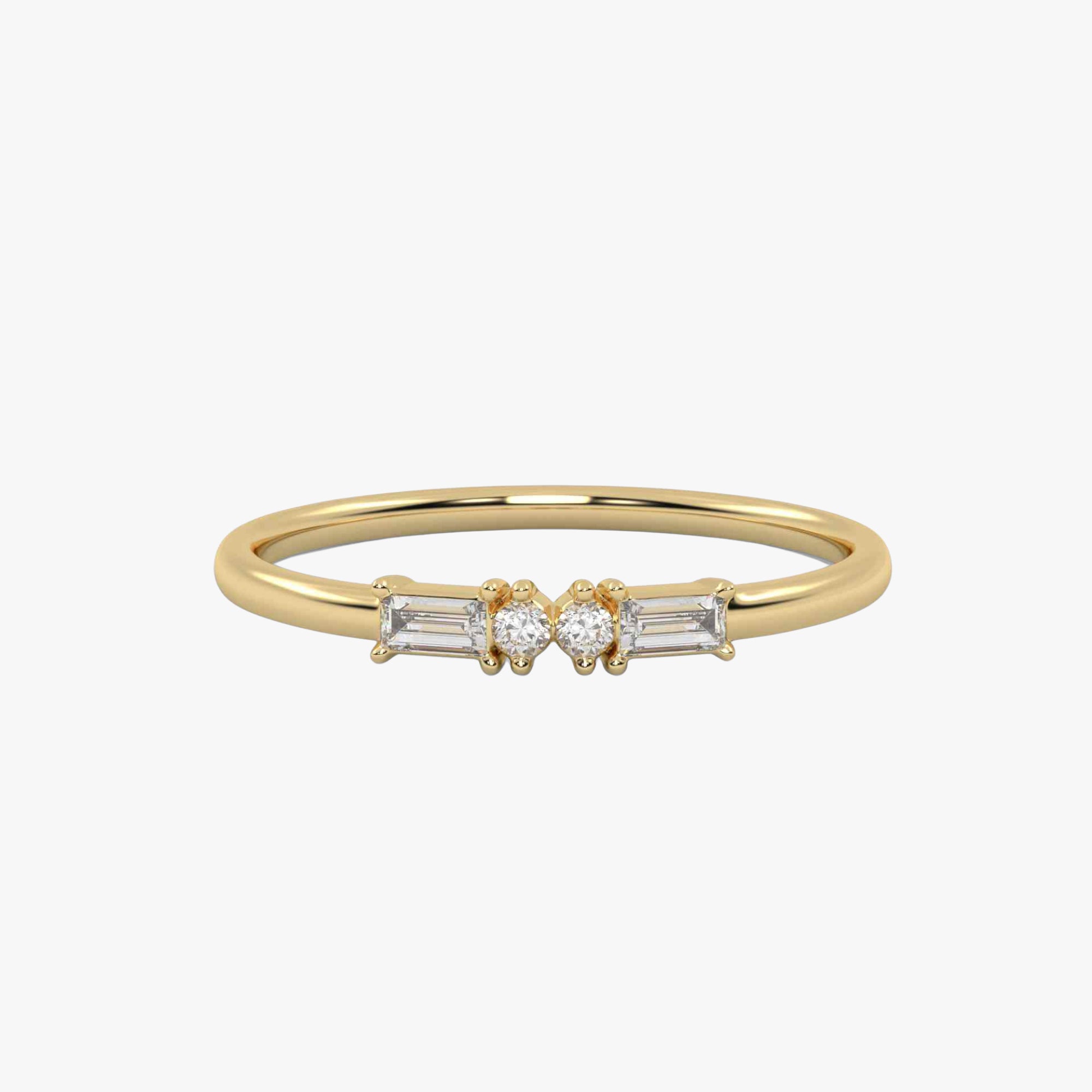 Morse Code Diamond  Ring – Letter “X” (0.15ct Lab Grown Diamond)
