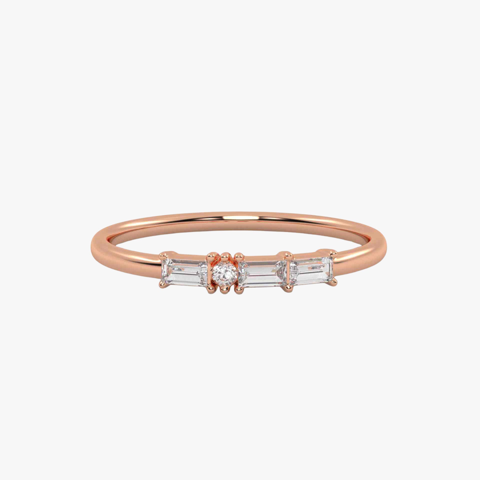 Morse Code Diamond  Ring – Letter “Y” (0.17ct Lab Grown Diamond)