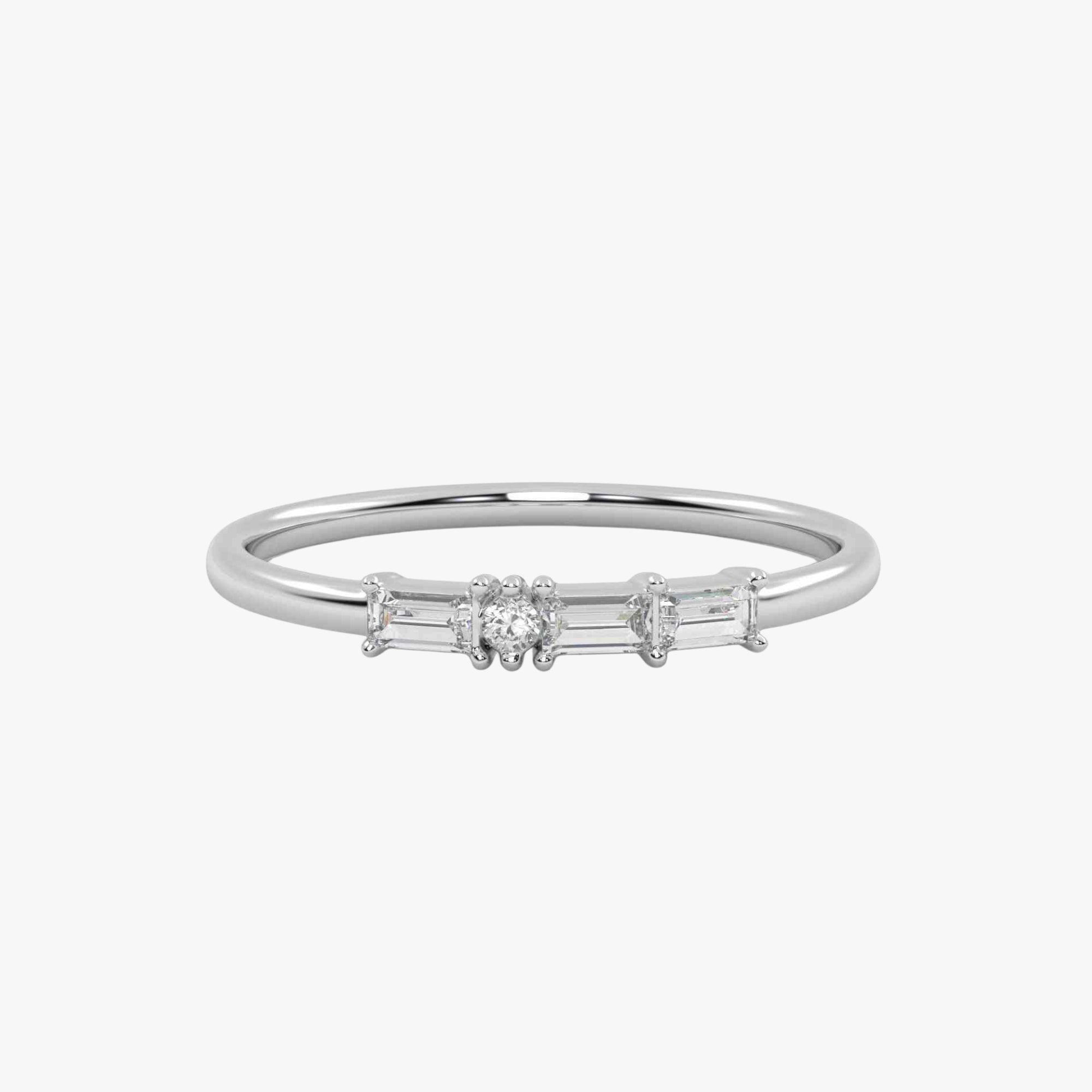 Morse Code Diamond  Ring – Letter “Y” (0.17ct Lab Grown Diamond)