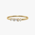 Morse Code Diamond  Ring – Letter “Z” (0.14ct Lab Grown Diamond)