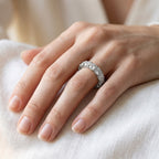 5.30 Carat Round Cut Lab Grown Diamond Full Eternity Band Ring