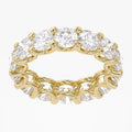 5.30 Carat Round Cut Lab Grown Diamond Full Eternity Band Ring