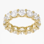 5.30 Carat Round Cut Lab Grown Diamond Full Eternity Band Ring