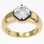 2.00 TCW Asscher Cut Lab Grown Diamond Solitaire Engagement Ring