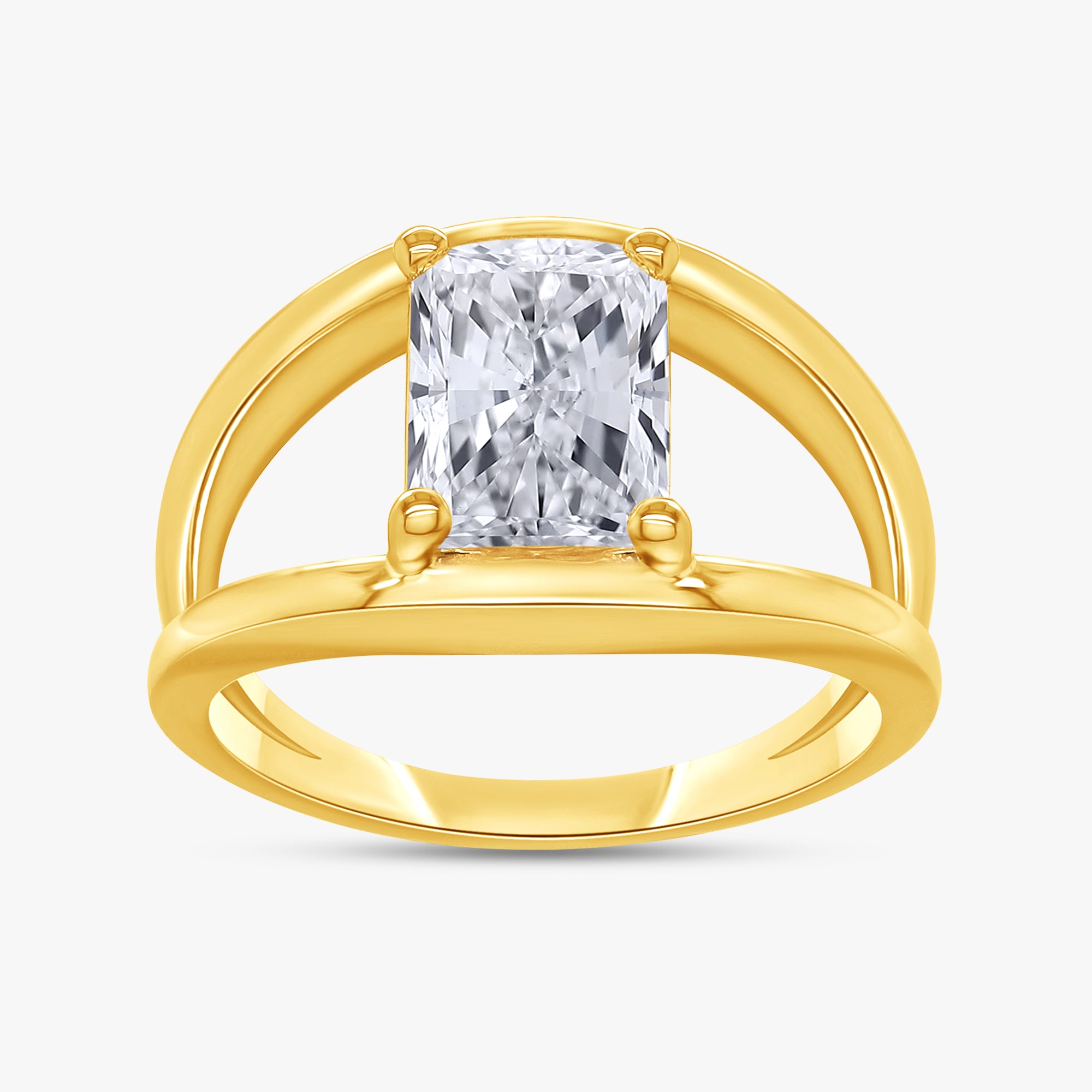 2.00 Carat Radiant Cut Lab Grown Diamond Solitaire Ring