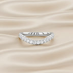0.40 TCW Round Cut Lab Grown Diamond Band Ring