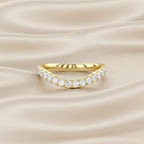 0.40 TCW Round Cut Lab Grown Diamond Band Ring
