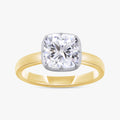 2.00 Carat Cushion Cut Lab Grown Diamond Solitaire Engagement Ring