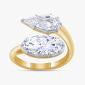 3.70 Carat Lab Grown Diamond Toi et Moi Engagement Ring