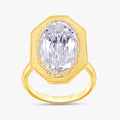 4.70 Carat Oval Shape Lab Grown Diamond Solitaire Engagement Ring