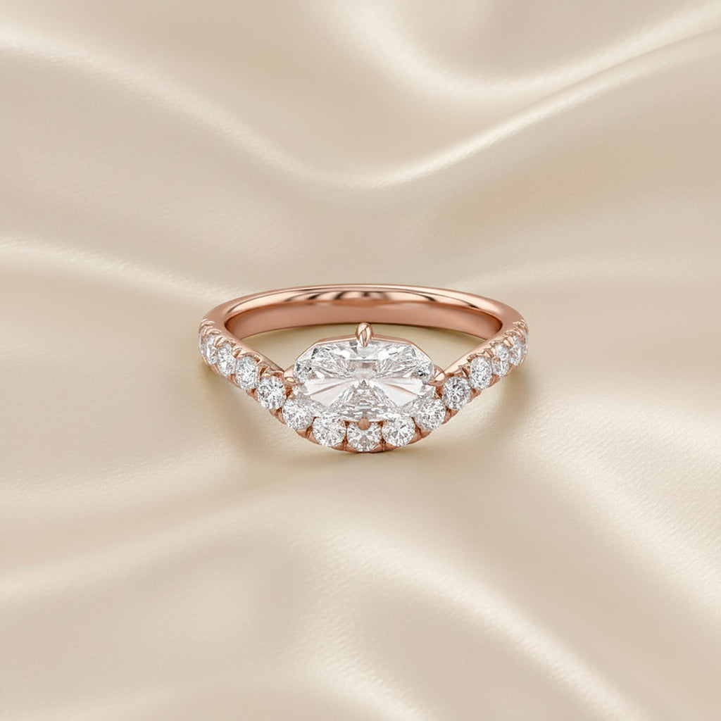 1.50 Carat Lab Grown Diamond Halo Solitaire Engagement Ring