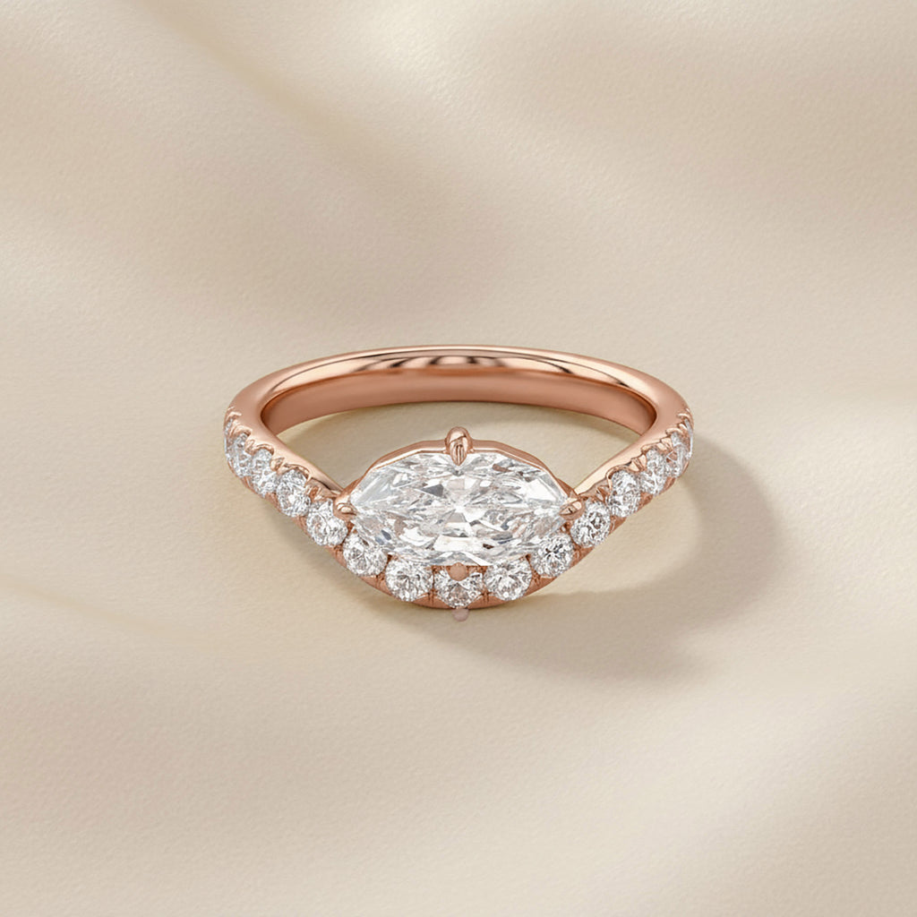 1.50 Carat Lab Grown Diamond Twisted Engagement Ring