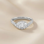 1.50 Carat Lab Grown Diamond Twisted Engagement Ring