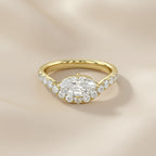 1.50 Carat Lab Grown Diamond Twisted Engagement Ring