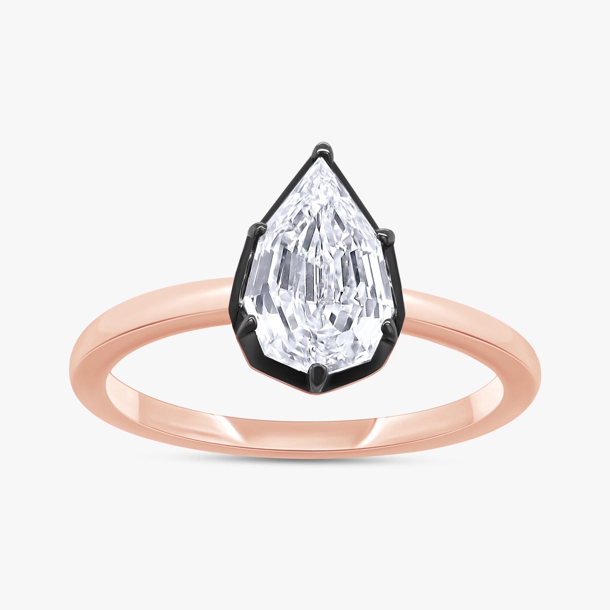 1.02 Carat Pear Shaped  Lab Grown Diamond Solitaire Ring
