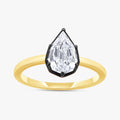 1.02 Carat Pear Shaped  Lab Grown Diamond Solitaire Ring