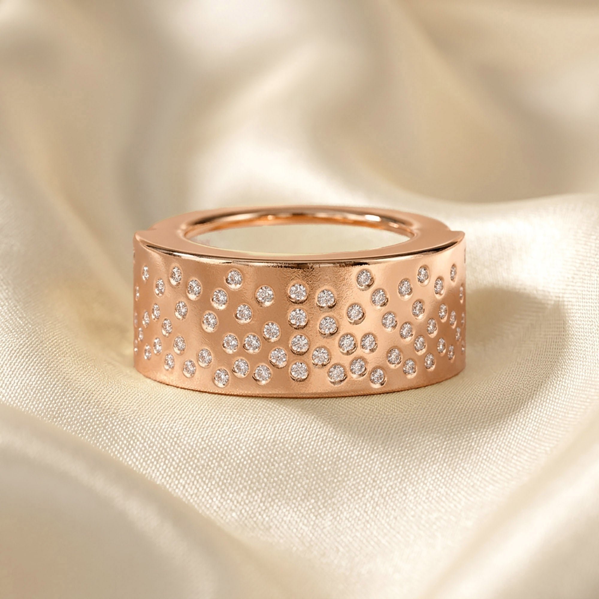 0.65 Carat Round Cut Lab Grown Diamond Oura Engagement Ring