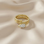 1.00 Carat Pear Shape Lab Grown Diamond Spiral Engagement Ring