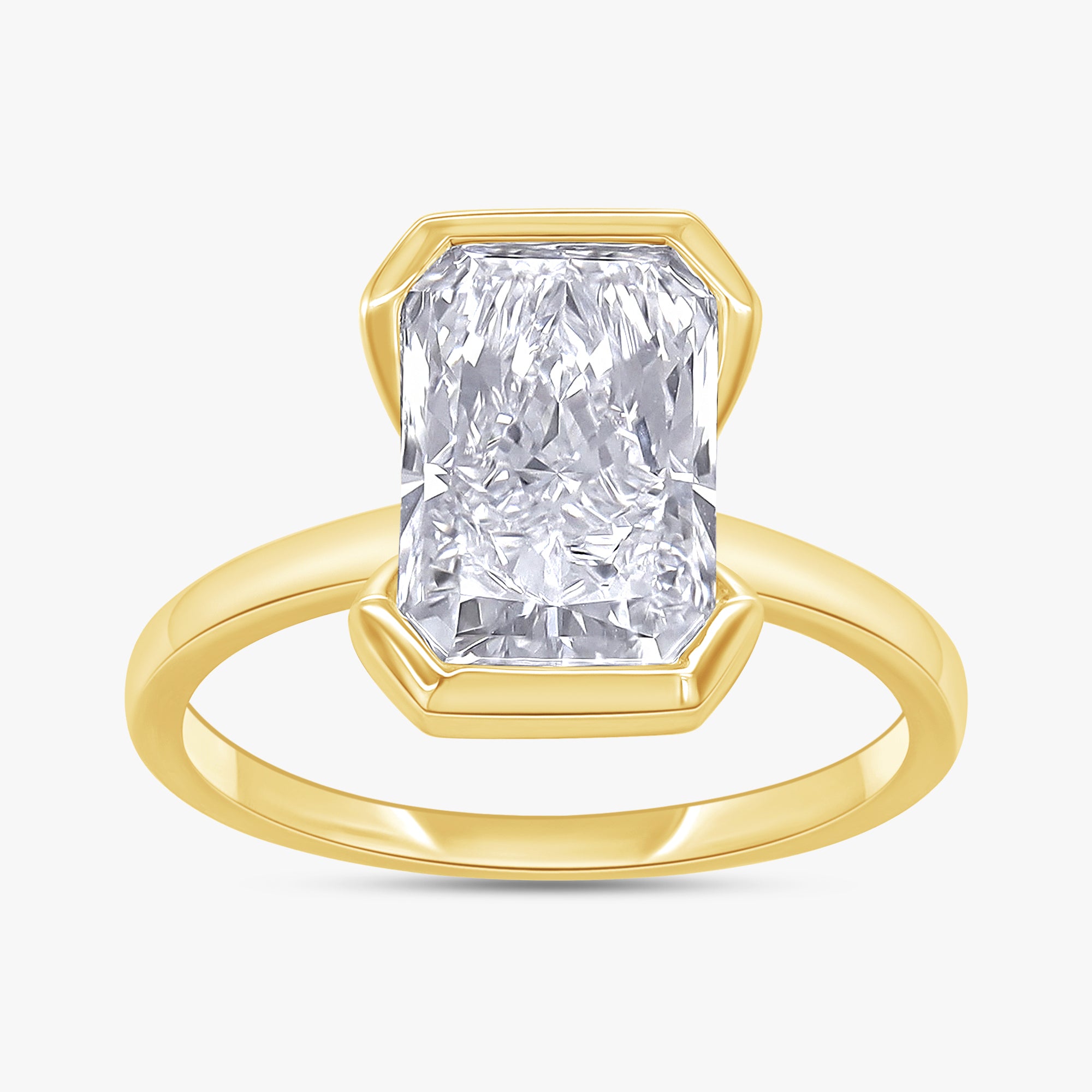 2.00 Carat Radiant Cut Lab Grown Diamond Solitaire Engagement Ring