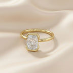 2.00 Carat Radiant Cut Lab Grown Diamond Solitaire Engagement Ring