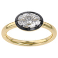 1.00 Carat Oval Cut Lab Grown Diamond Bezel Set Solitaire Engagement Ring