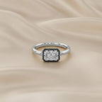 1.00 Carat Radiant Cut Lab Grown Diamond Georgian Engagement Ring