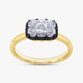1.00 Carat Radiant Cut Lab Grown Diamond Georgian Engagement Ring