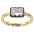 1.00 Carat Radiant Cut Lab Grown Diamond Georgian Engagement Ring