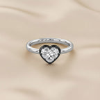 1.00 Carat Heart Shape Lab Grown Diamond Georgian Engagement Ring