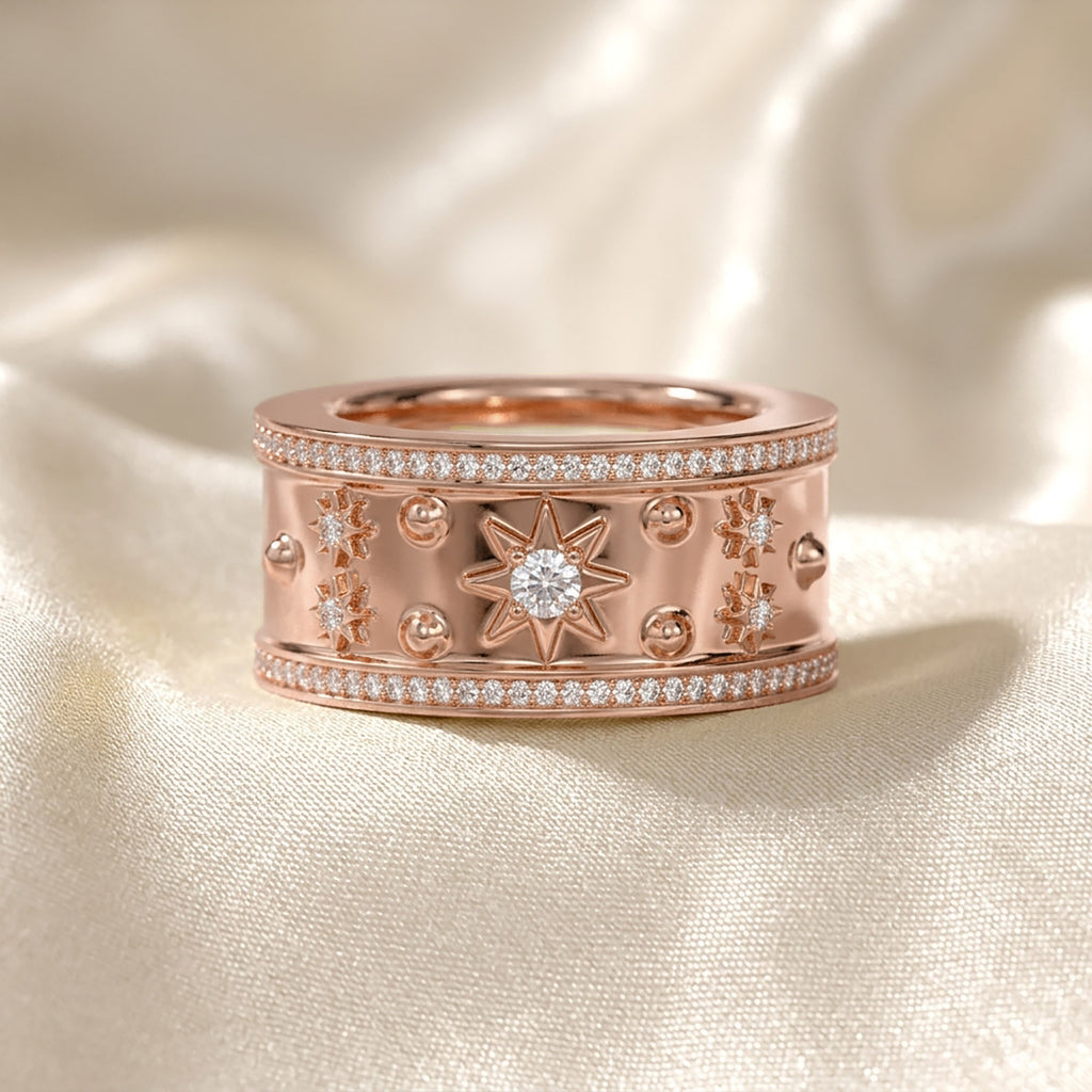 0.40 Carat Round Cut Lab Grown Diamond Oura Ring Jackets