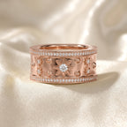0.40 Carat Round Cut Lab Grown Diamond Oura Ring Jackets